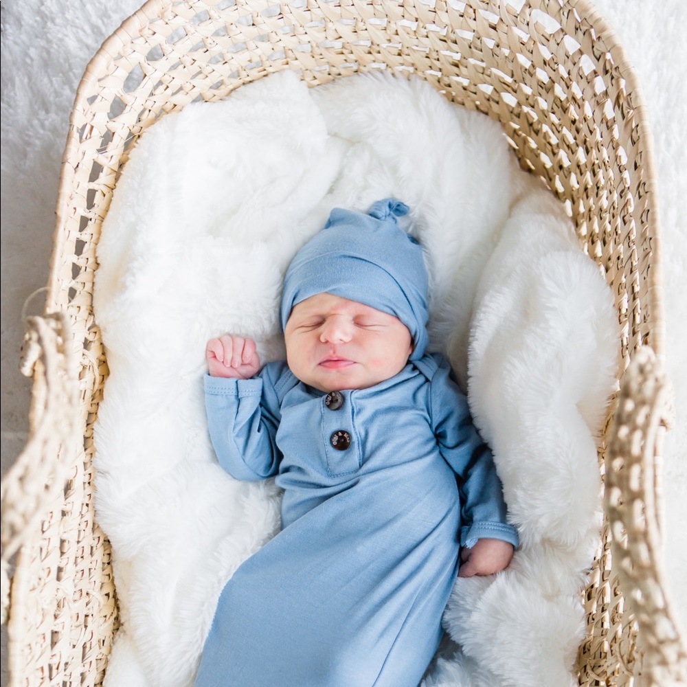 Graf Palm Leave Moses Basket with Handles